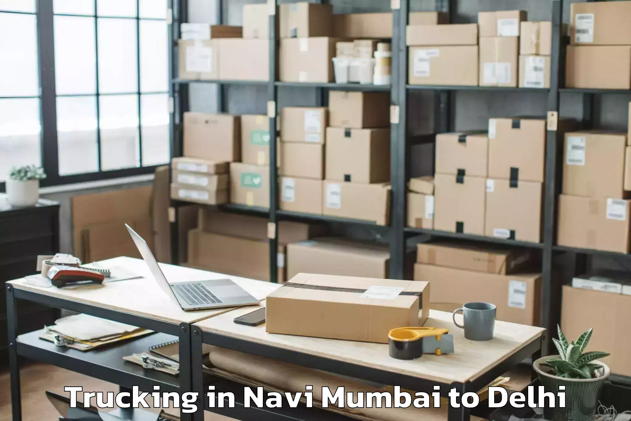 Hassle-Free Navi Mumbai to Dlf Promenade Mall Trucking